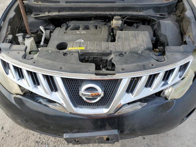 JN8AZ18W69W126631 - 2009 NISSAN MURANO S BLACK photo 11