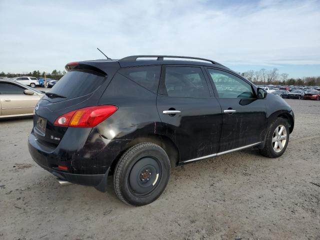 JN8AZ18W69W126631 - 2009 NISSAN MURANO S BLACK photo 3