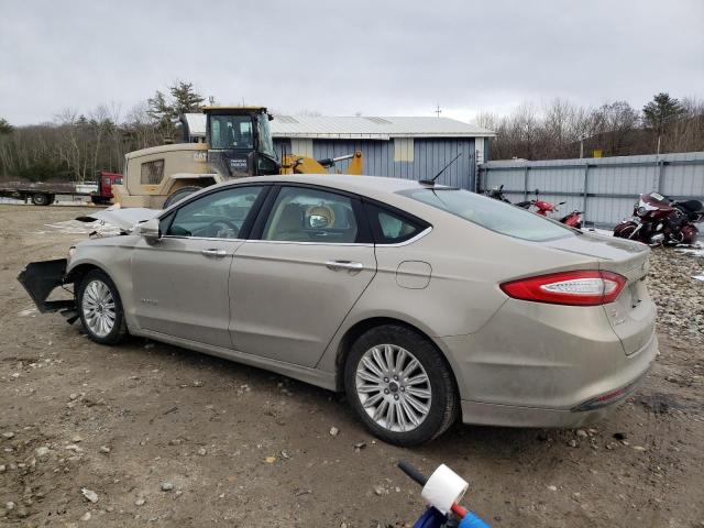 3FA6P0LU8FR187796 - 2015 FORD FUSION SE HYBRID BEIGE photo 2