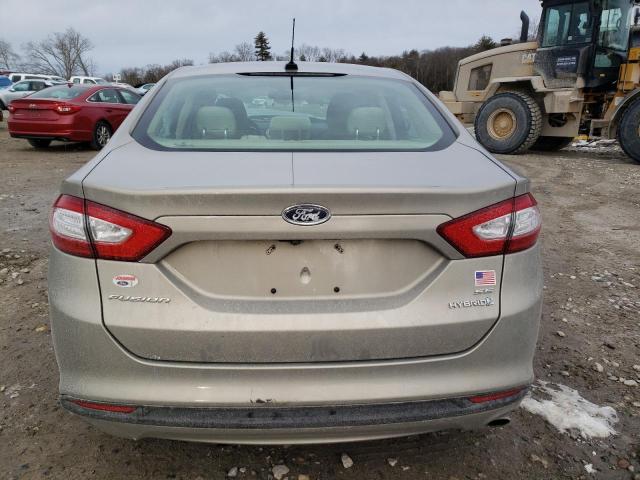 3FA6P0LU8FR187796 - 2015 FORD FUSION SE HYBRID BEIGE photo 6