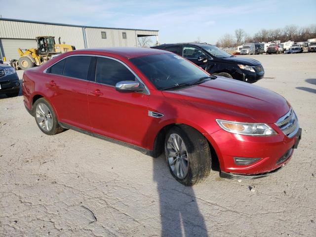 1FAHP2FW7AG144519 - 2010 FORD TAURUS LIMITED RED photo 4