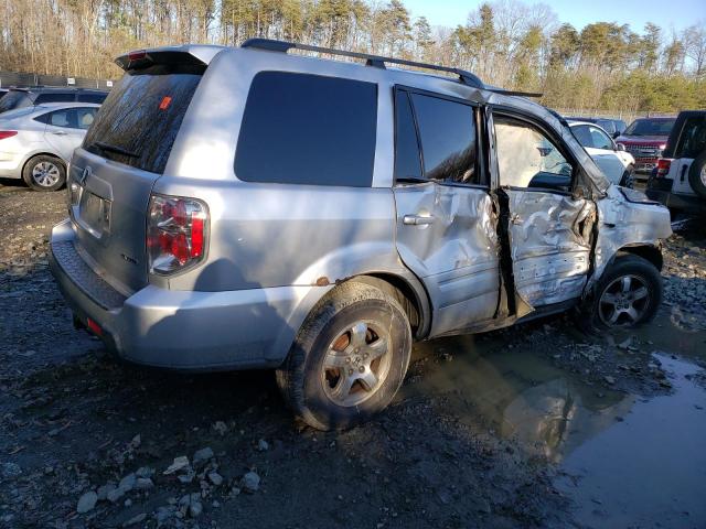 2HKYF18597H503451 - 2007 HONDA PILOT EXL SILVER photo 3