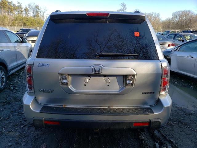 2HKYF18597H503451 - 2007 HONDA PILOT EXL SILVER photo 6