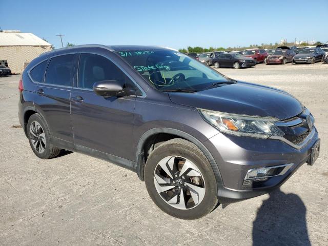 5J6RM3H93FL021412 - 2015 HONDA CR-V TOURING GRAY photo 4