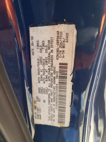 4TASM92N3XZ534864 - 1999 TOYOTA TACOMA XTRACAB PRERUNNER ლურჯი ფოტო 13