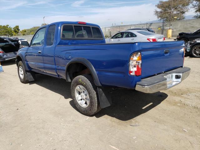 4TASM92N3XZ534864 - 1999 TOYOTA TACOMA XTRACAB PRERUNNER BLUE photo 2