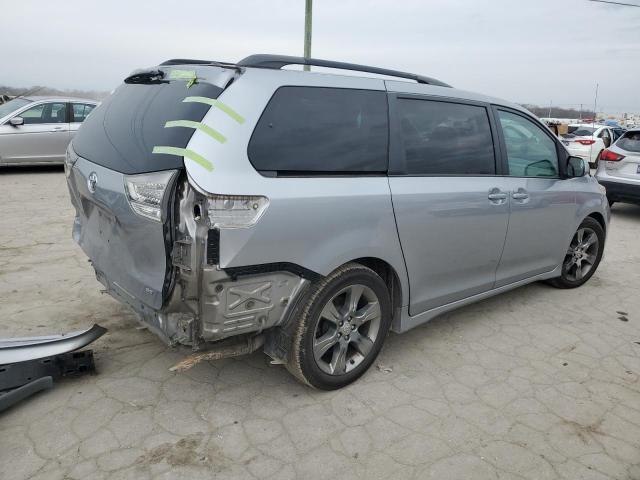 5TDXK3DC7CS217626 - 2012 TOYOTA SIENNA SPORT SILVER photo 3