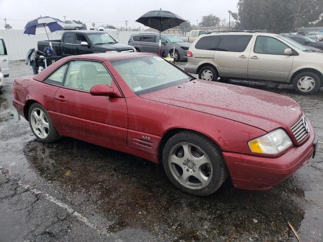 WDBFA76F3YF190203 - 2000 MERCEDES-BENZ SL 600 RED photo 4