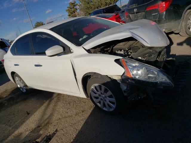 3N1AB7AP0FY306345 - 2015 NISSAN SENTRA S WHITE photo 4