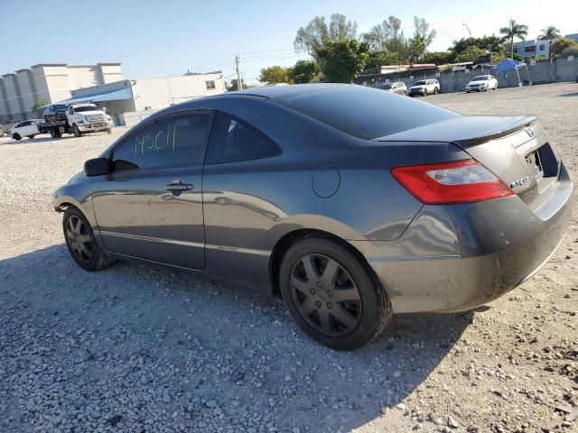 2HGFG12649H521956 - 2009 HONDA CIVIC LX GRAY photo 2