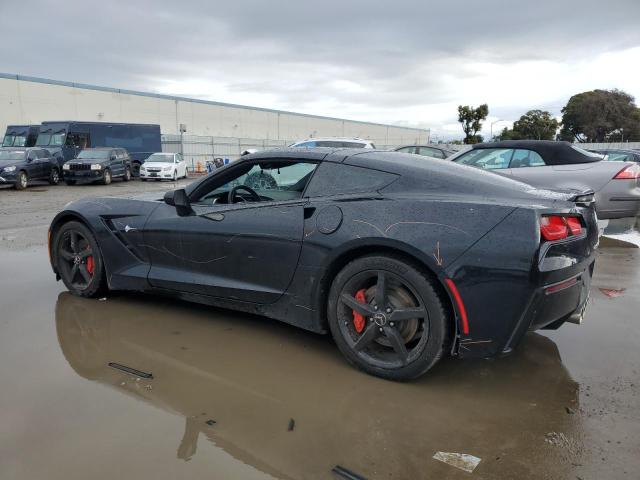 1G1YB2D78E5110314 - 2014 CHEVROLET CORVETTE STINGRAY 1LT BLACK photo 2