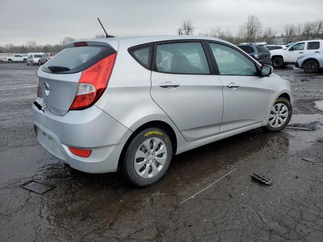 KMHCT5AEXFU212073 - 2015 HYUNDAI ACCENT GS SILVER photo 3