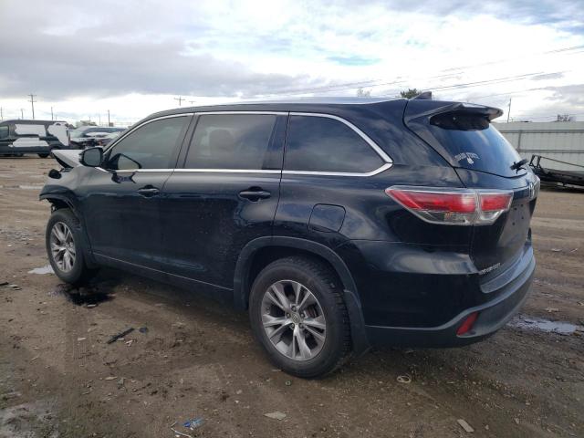 5TDJKRFH7FS174928 - 2015 TOYOTA HIGHLANDER XLE BLACK photo 2