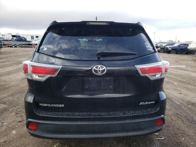 5TDJKRFH7FS174928 - 2015 TOYOTA HIGHLANDER XLE BLACK photo 6