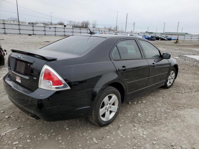 3FAHP07Z98R172600 - 2008 FORD FUSION SE BLACK photo 3