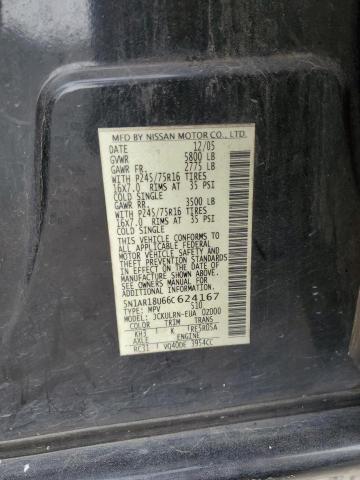 5N1AR18U66C624167 - 2006 NISSAN PATHFINDER LE შავი ფოტო 13