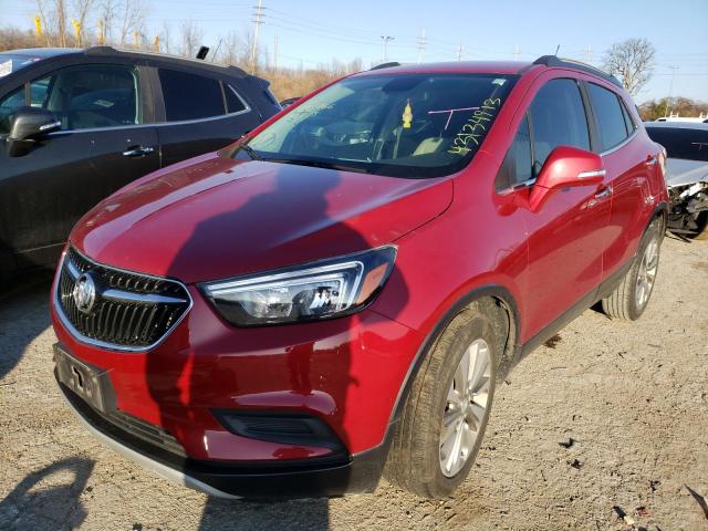 KL4CJASBXKB706621 - 2019 BUICK ENCORE PREFERRED RED photo 1