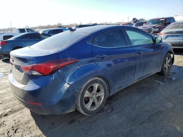 5NPDH4AEXGH769386 - 2016 HYUNDAI ELANTRA SE BLUE photo 3