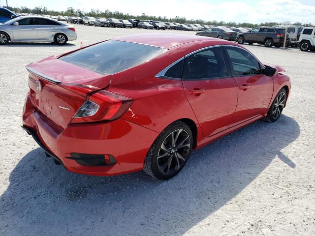 2HGFC2F83LH524917 - 2020 HONDA CIVIC SPORT 红色 照片 3