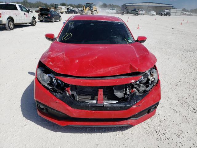 2HGFC2F83LH524917 - 2020 HONDA CIVIC SPORT 红色 照片 5