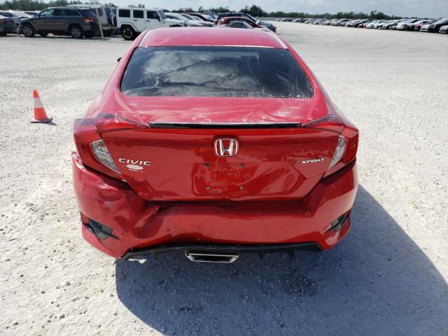 2HGFC2F83LH524917 - 2020 HONDA CIVIC SPORT 红色 照片 6