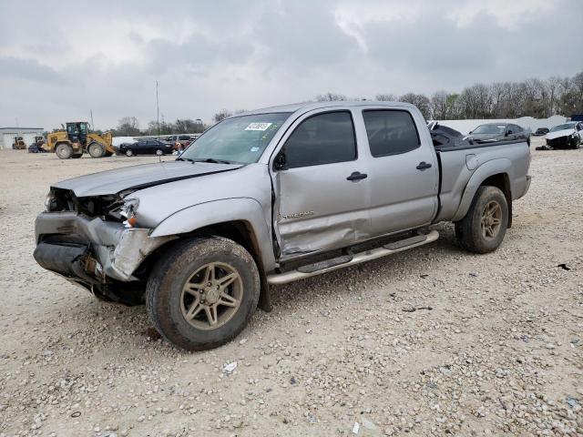 3TMMU4FN8EM062802 - 2014 TOYOTA TACOMA DOUBLE CAB LONG BED SILVER photo 1