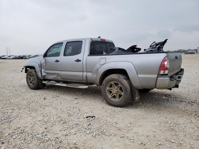 3TMMU4FN8EM062802 - 2014 TOYOTA TACOMA DOUBLE CAB LONG BED SILVER photo 2