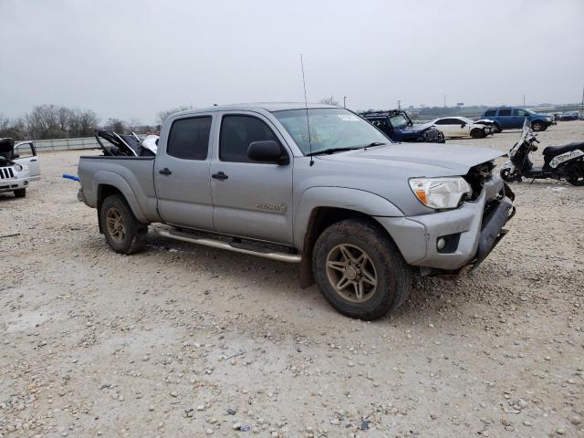 3TMMU4FN8EM062802 - 2014 TOYOTA TACOMA DOUBLE CAB LONG BED SILVER photo 4