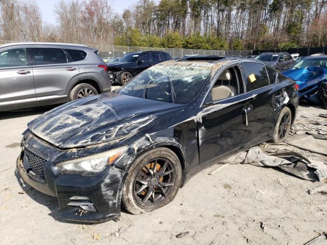 JN1BV7AP4FM338035 - 2015 INFINITI Q50 BASE BLACK photo 1