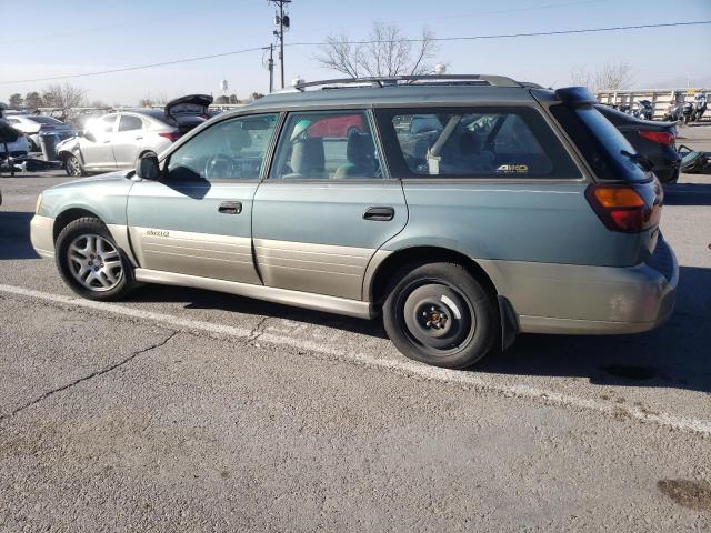 4S3BH675127662654 - 2002 SUBARU LEGACY OUTBACK AWP GREEN photo 2