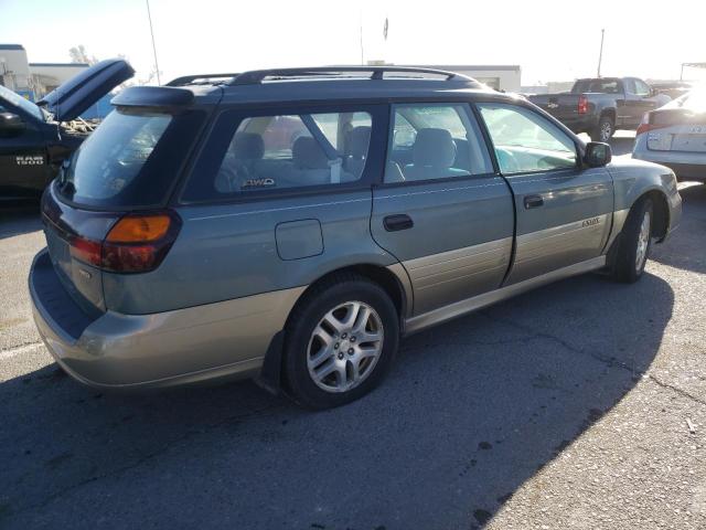 4S3BH675127662654 - 2002 SUBARU LEGACY OUTBACK AWP GREEN photo 3