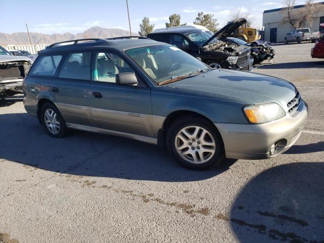 4S3BH675127662654 - 2002 SUBARU LEGACY OUTBACK AWP 绿色 照片 4