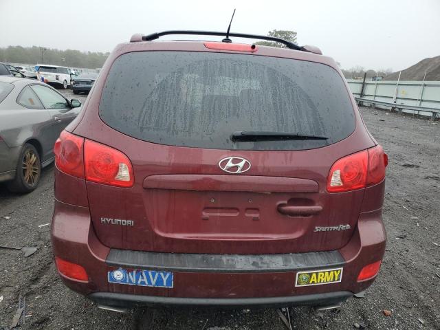 5NMSH13E97H103152 - 2007 HYUNDAI SANTA FE SE BURGUNDY photo 6