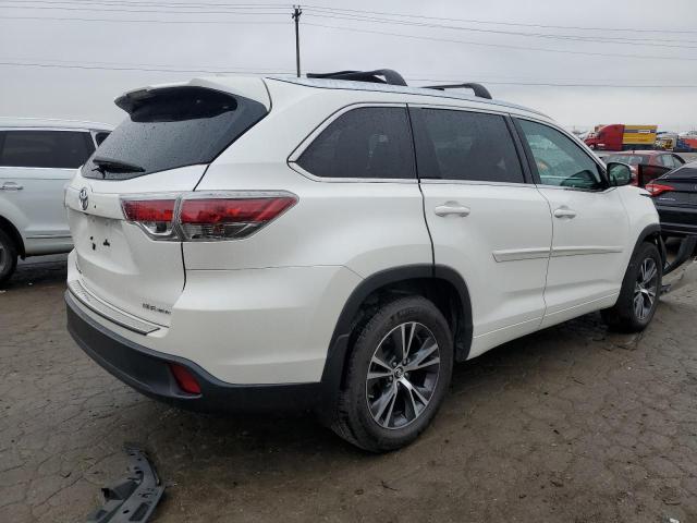5TDJKRFH5GS277783 - 2016 TOYOTA HIGHLANDER XLE WHITE photo 3