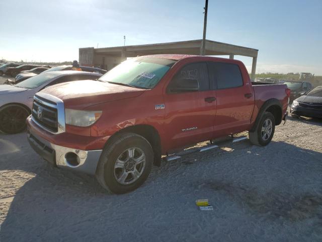 5TFDY5F17CX231853 - 2012 TOYOTA TUNDRA CREWMAX SR5 RED photo 1