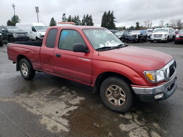 5TEVL52N24Z331509 - 2004 TOYOTA TACOMA XTRACAB RED photo 4