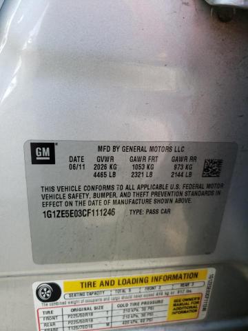 1G1ZE5E03CF111246 - 2012 CHEVROLET MALIBU LTZ Gümüş foto 13