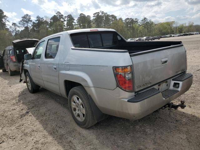 2HJYK164X8H521422 - 2008 HONDA RIDGELINE RTS SILVER photo 2