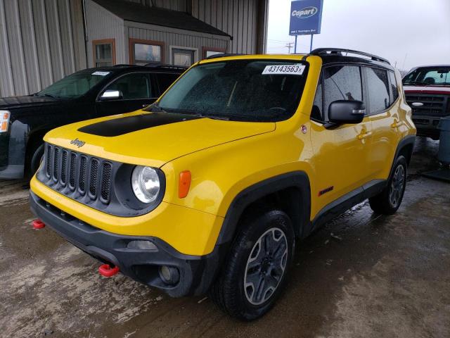 ZACCJBCT0GPD67108 - 2016 JEEP RENEGADE TRAILHAWK YELLOW photo 1