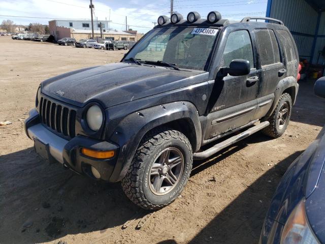 1J4GL38K94W163868 - 2004 JEEP LIBERTY RENEGADE BLACK photo 1