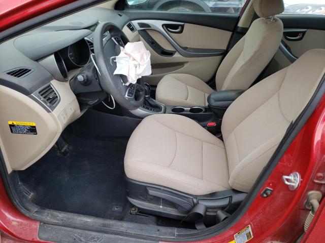 KMHDH4AE9FU381937 - 2015 HYUNDAI ELANTRA SE RED photo 7