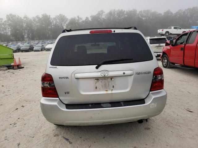 JTEDP21A640021534 - 2004 TOYOTA HIGHLANDER BASE SILVER photo 6