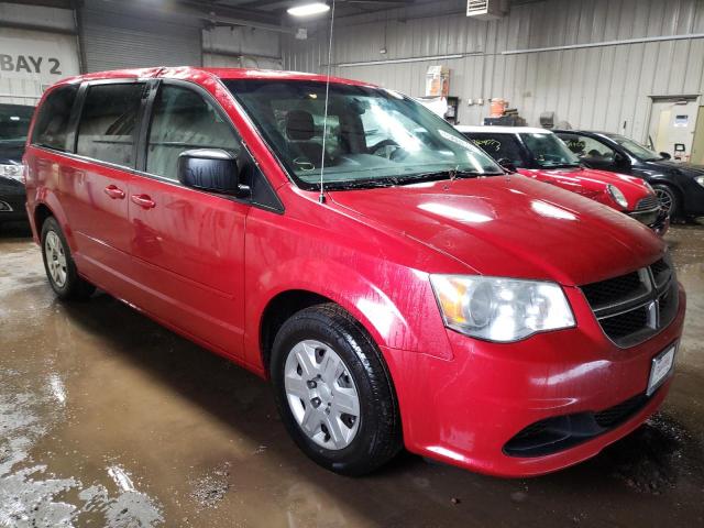 2C4RDGBG9CR157227 - 2012 DODGE GRAND CARA SE RED photo 4