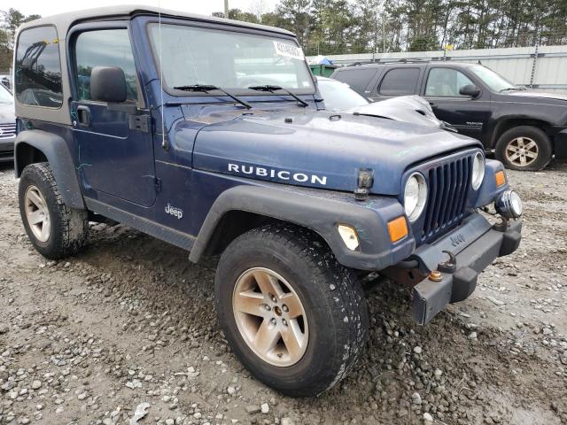 1J4FA69SX4P704258 - 2004 JEEP WRANGLER / RUBICON BLUE photo 4