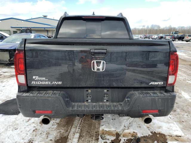 5FPYK3F87NB022802 - 2022 HONDA RIDGELINE BLACK EDITION BLACK photo 6