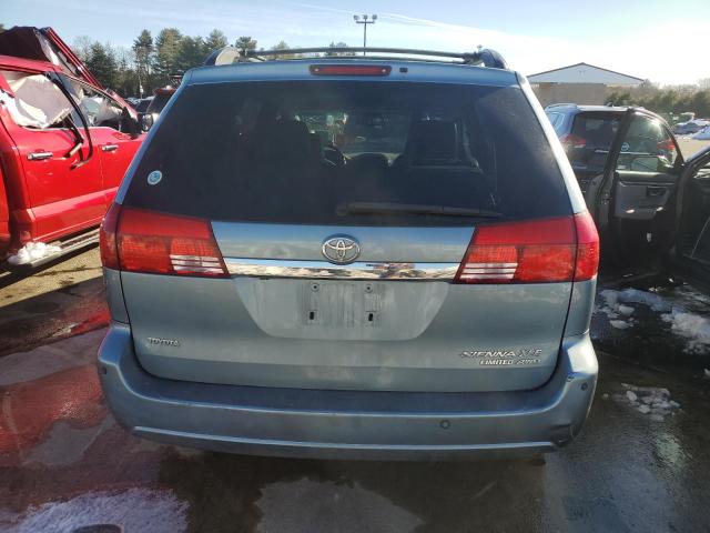 5TDBA22C44S026855 - 2004 TOYOTA SIENNA XLE BLUE photo 6