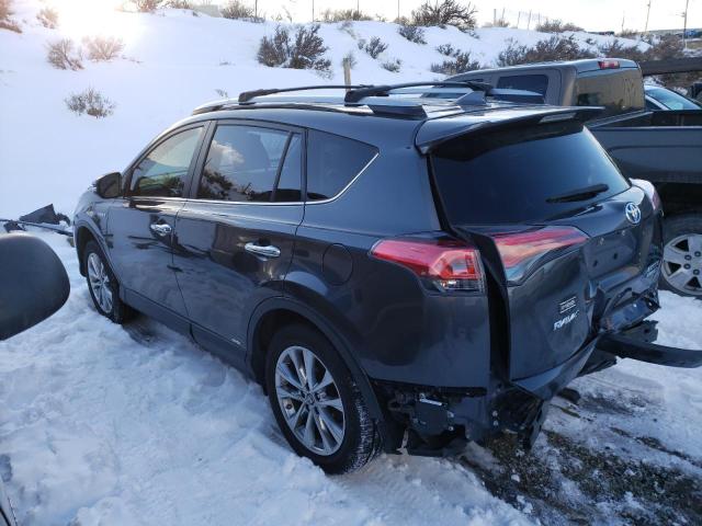 JTMDJREV8HD120768 - 2017 TOYOTA RAV4 HV LIMITED GRAY photo 2