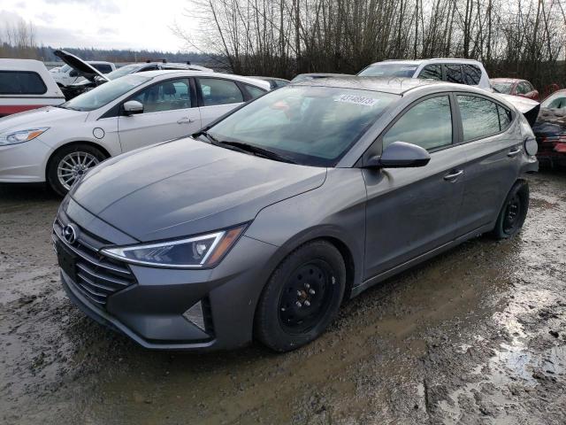 5NPD74LF2KH423835 - 2019 HYUNDAI ELANTRA SE GRAY photo 1