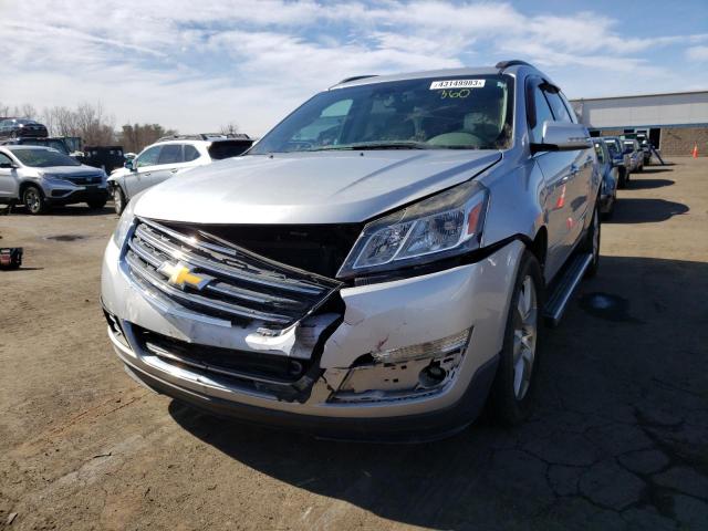 1GNKRJKD2EJ202402 - 2014 CHEVROLET TRAVERSE LTZ SILVER photo 1