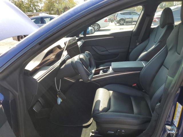 5YJSA1E51NF464682 - 2022 TESLA MODEL S Կապույտ լուսանկար 7